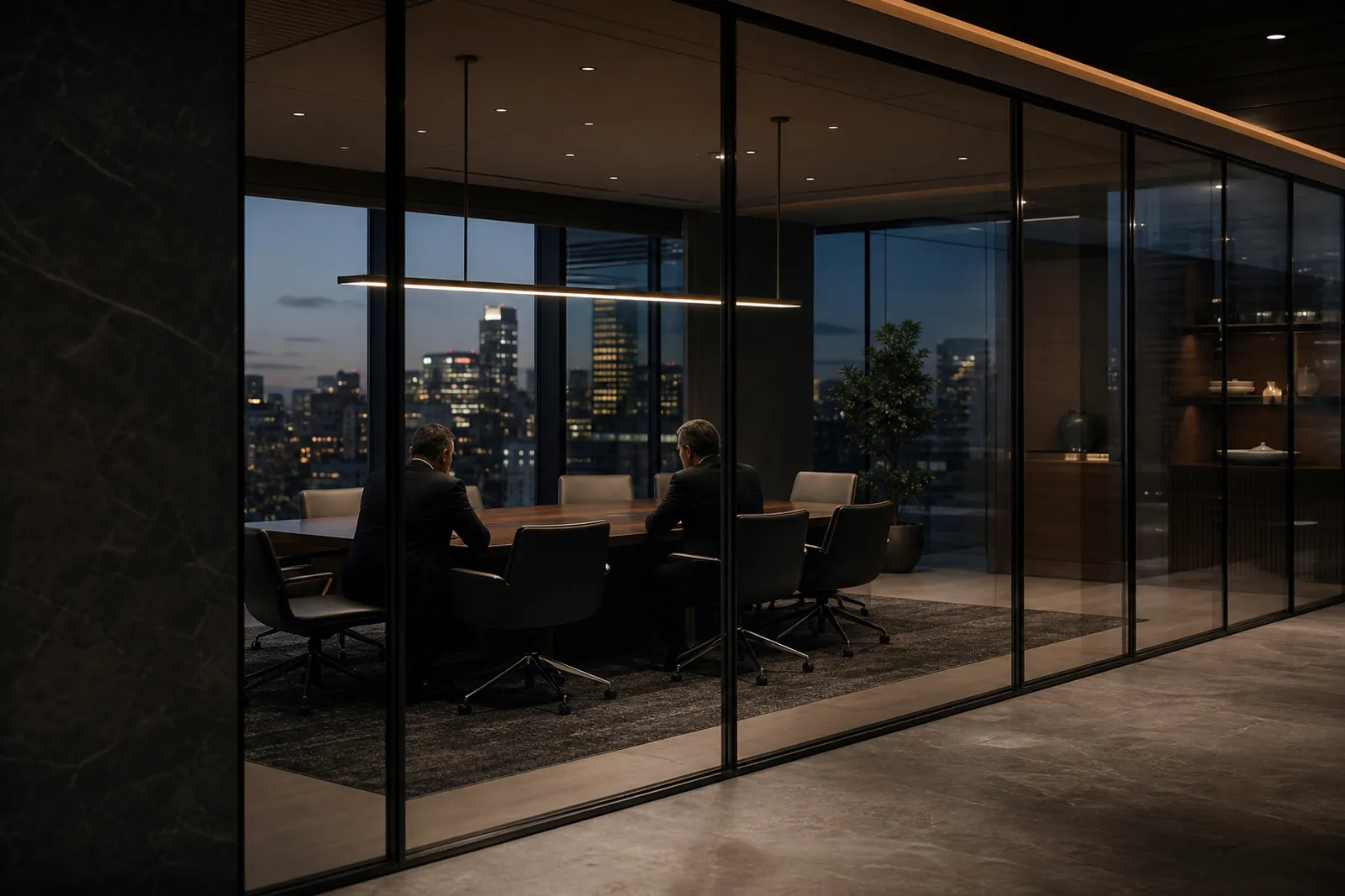 Private executive negotiation room