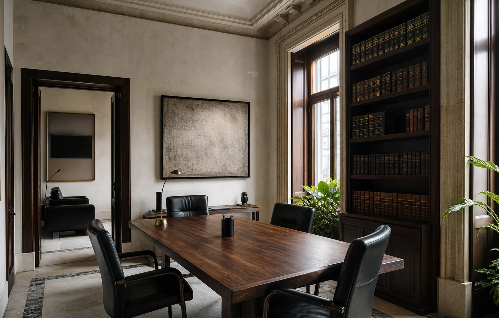 Illustrative institutional interior for Roma Norte