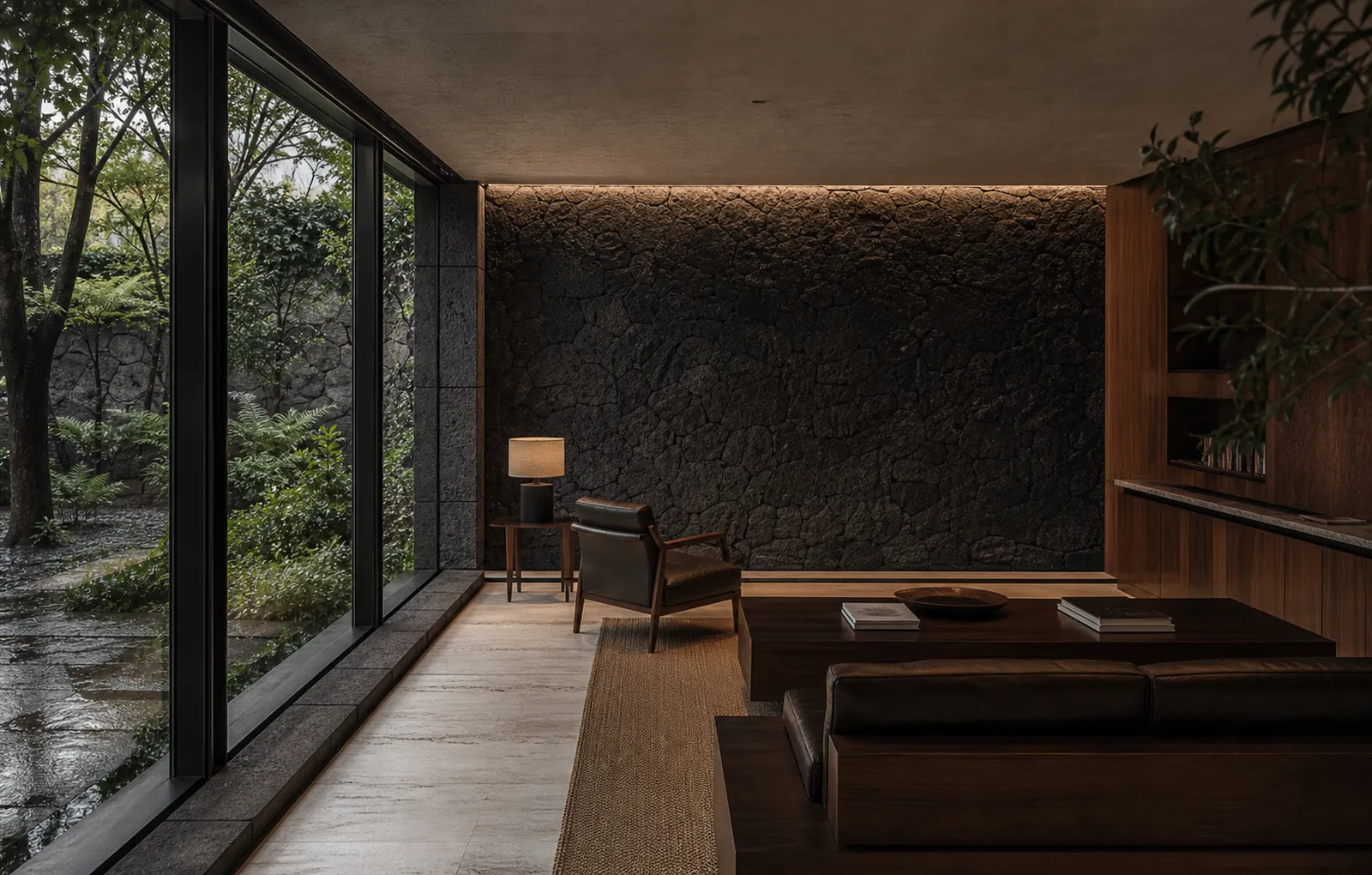 Illustrative institutional interior for Zona Sur